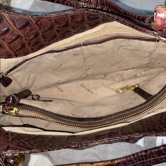 COPY - Brahmin Croc Embossed Leather Tote Bag - Picture 4 of 15